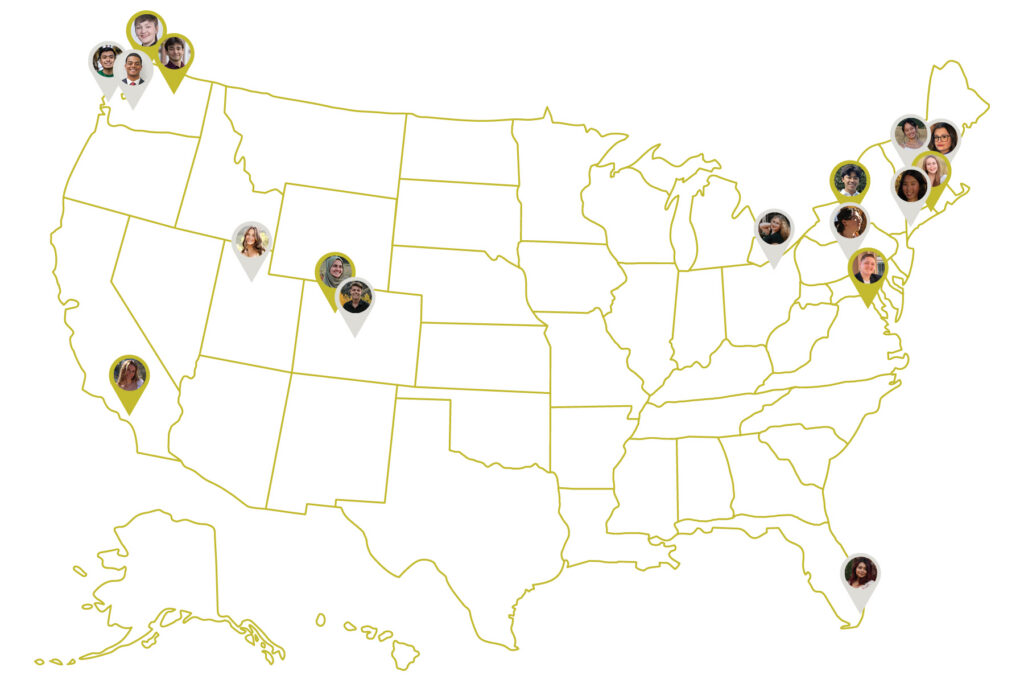 Michael E McGoldrick scholarship recipient map